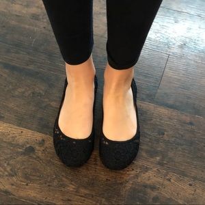 Black slip on shoes